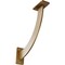 Ekena Millwork Bradford Steel Bracket, Hammered Gold 2"W x 11"D x 11"H BKTM02X11X11BRHGO - alternate 1